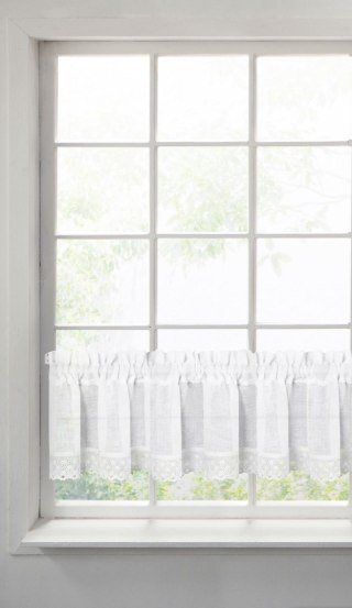 FIRANA GOTOWA LISA 150X30 CM BIAŁY