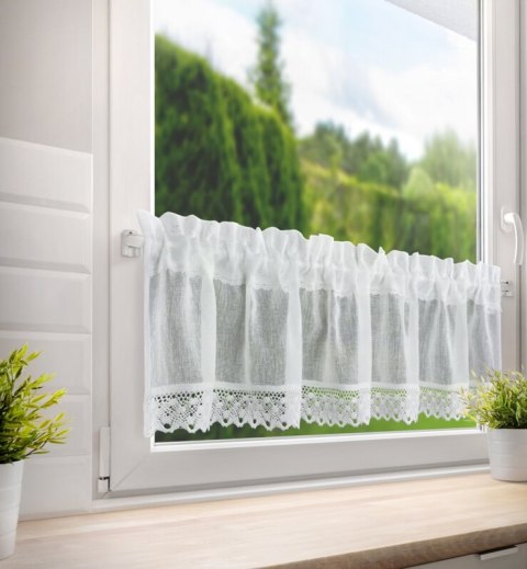 FIRANA GOTOWA LISA 150X30 CM BIAŁY