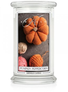 Kringle Candle - Pumpkin Peppercorn - duży, klasyczny słoik (623g) z 2 knotami