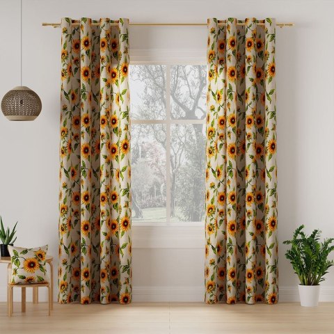 SŁONECZNIKI Tkanina dekoracyjna, 140cm, kolor 001 TZ7030/075/001/140000/1