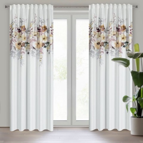 Zasłona gotowa SENDI 140x270 cm kolor biały