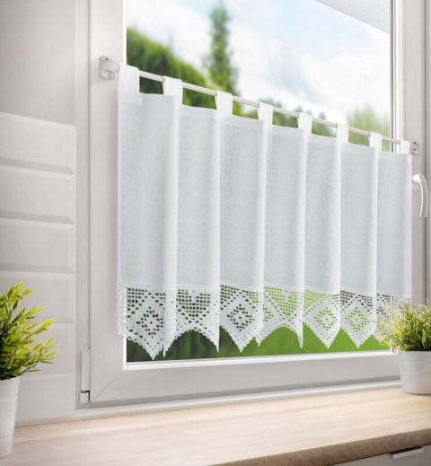 FIRANA GOTOWA ISAAC NA SZELKACH 150X60 CM BIAŁY