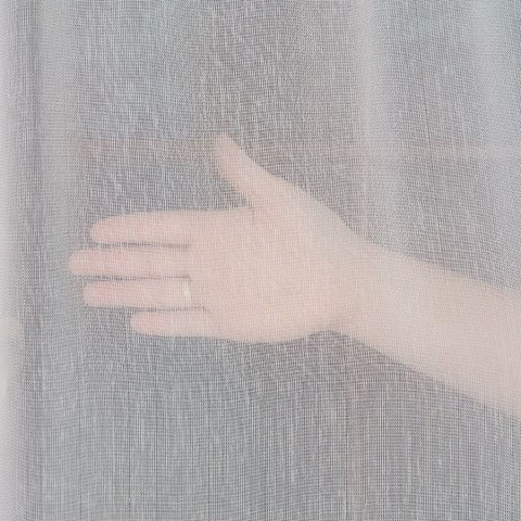 Firanka fantazyjna z ołowianką, wysokość 300cm, kolor 004 biały z błyszczącą nitką 318461/OLO/004/000300/1