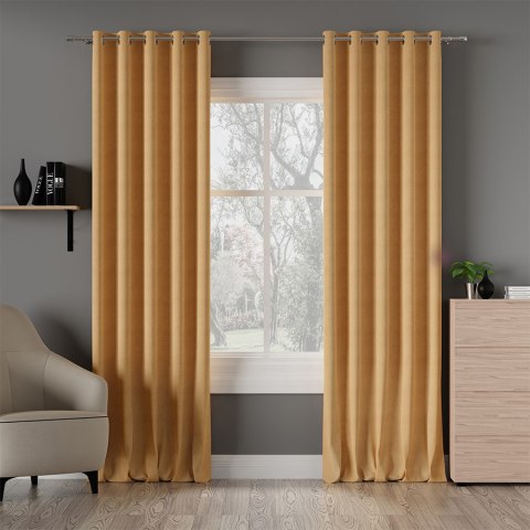 MILAS Tkanina dekoracyjna, wysokość 290cm, kolor 049 jasny żółty MILAS0/000/049/000290/1