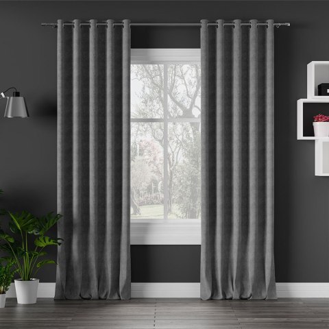 MILAS Tkanina dekoracyjna, wysokość 290cm, kolor 796 szary MILAS0/000/796/000290/1