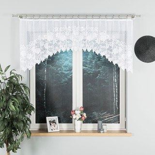 Firanka żakardowa gotowa DEMETRIA 80x250 cm kolor biały