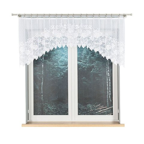 Firanka żakardowa gotowa DEMETRIA 80x250 cm kolor biały