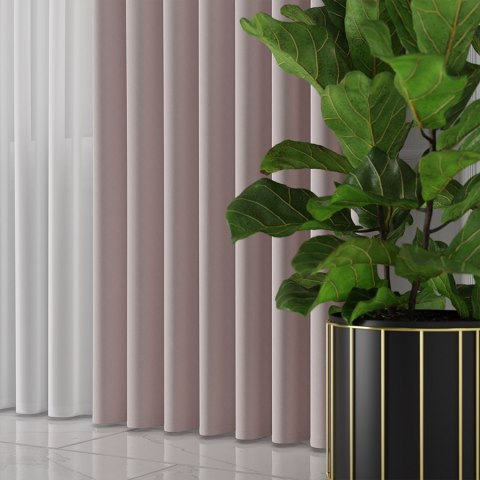 LIMA Tkanina dekoracyjna, wysokość 300cm, kolor 010 pudrowy różowy 318287/TDP/010/000300/1