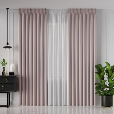 LIMA Tkanina dekoracyjna, wysokość 300cm, kolor 010 pudrowy różowy 318287/TDP/010/000300/1