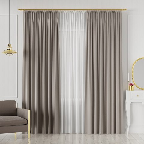 LIMA Tkanina dekoracyjna, wysokość 300cm, kolor 013 beżowoszary 318287/TDP/013/000300/1