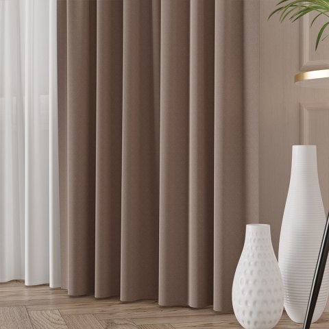 LIMA Tkanina dekoracyjna, wysokość 300cm, kolor 015 jasny brązowy 318287/TDP/015/000300/1