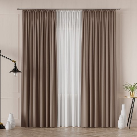 LIMA Tkanina dekoracyjna, wysokość 300cm, kolor 015 jasny brązowy 318287/TDP/015/000300/1