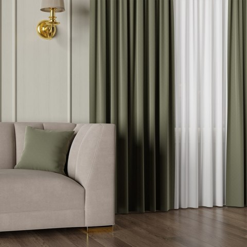 LIMA Tkanina dekoracyjna, wysokość 300cm, kolor 021 ciemny oliwkowy 318287/TDP/021/000300/1