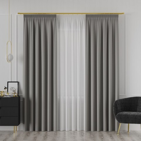 LIMA Tkanina dekoracyjna, wysokość 300cm, kolor 030 szary 318287/TDP/030/000300/1