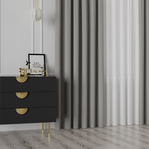 LIMA Tkanina dekoracyjna, wysokość 300cm, kolor 030 szary 318287/TDP/030/000300/1