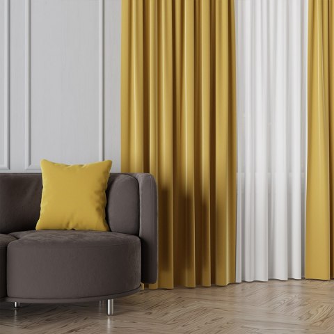 LIMA Tkanina dekoracyjna, wysokość 300cm, kolor 032 szafranowy żółty 318287/TDP/032/000300/1