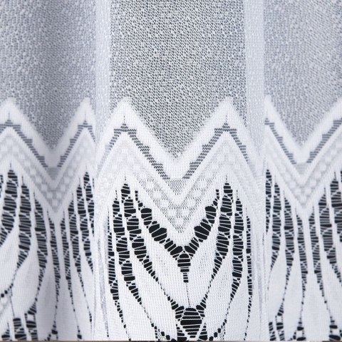 Firanka żakardowa 018989, wysokość 140 cm, kolor biały. Klasyczny design i precyzyjne wykonanie Firanka żakardowa 018989, wysokość 140 cm, kolor biały. Klasyczny design i precyzyjne wykonanie
