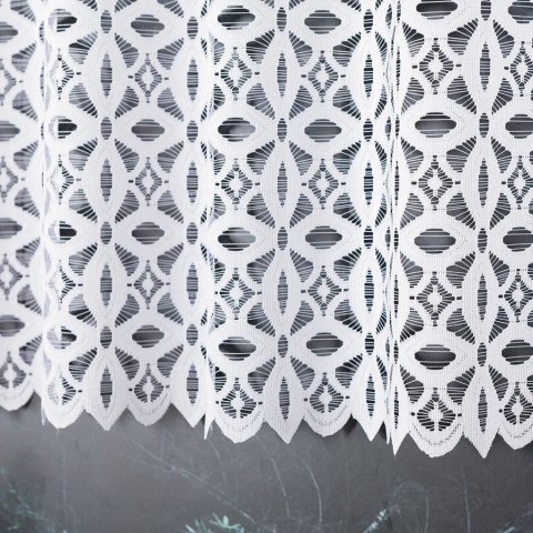 Firanka żakardowa na metry 018869 wysokość 110 cm kolor biały