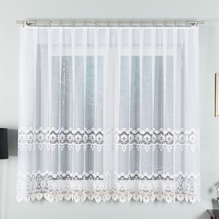 Firanka żakardowa na metry 018982 wysokość 170 cm kolor biały