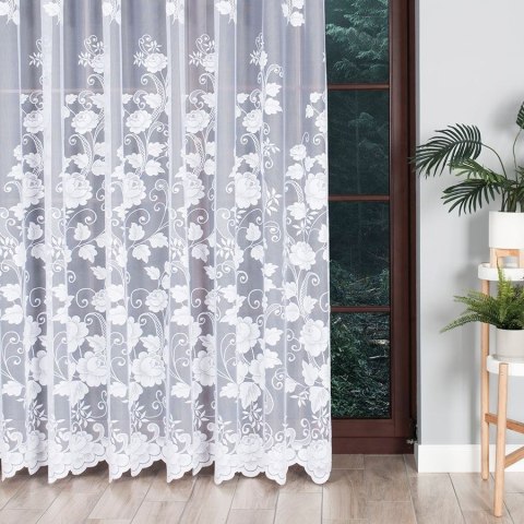 Firanka żakardowa na metry 023006 wysokość 230 cm kolor biały