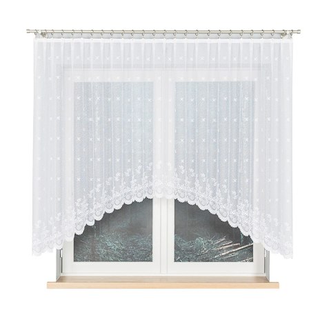 Gotowa Firanka żakardowa KAROLINA 300x130cm kolor biały