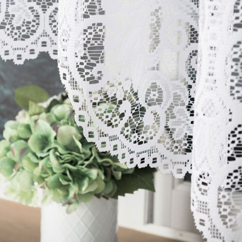 Gotowa Firanka żakardowa BERENIKA 400x170cm, kolor biały