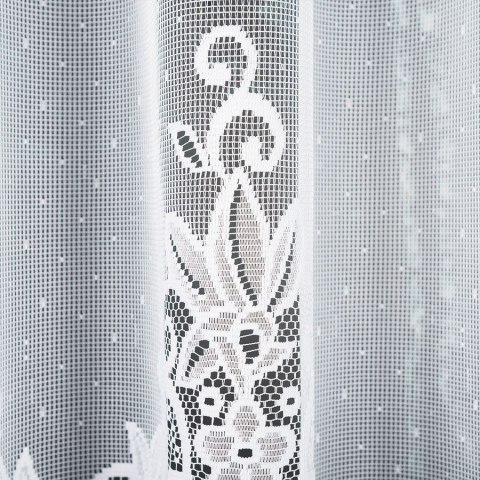 Gotowa Firanka żakardowa BERENIKA 400x170cm, kolor biały