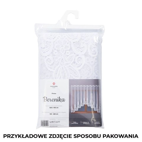 Gotowa Firanka żakardowa BERENIKA 400x170cm, kolor biały