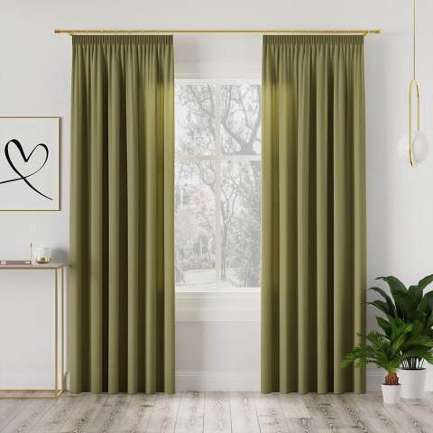 LOTUS Tkanina dekoracyjna wodoodporna, wysokość 300cm, kolor 007 oliwkowy TD0008/TDP/007/000300/1