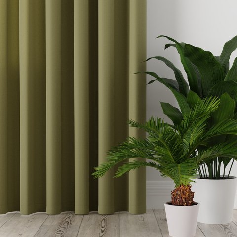 LOTUS Tkanina dekoracyjna wodoodporna, wysokość 300cm, kolor 007 oliwkowy TD0008/TDP/007/000300/1