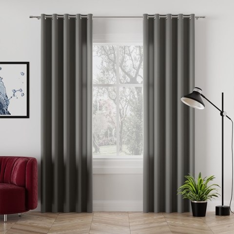 LOTUS Tkanina dekoracyjna wodoodporna, wysokość 300cm, kolor 016 grafitowy TD0008/TDP/016/000300/1