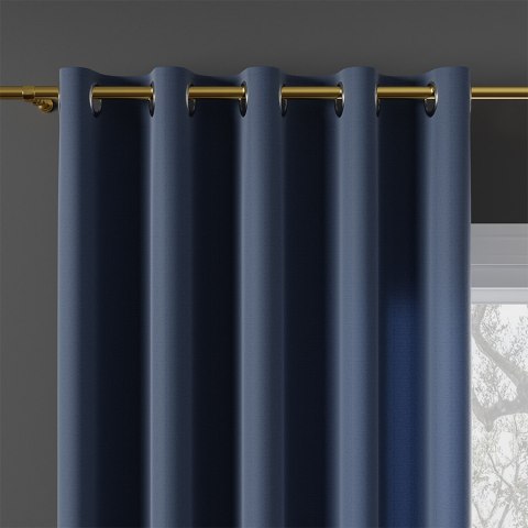 LOTUS Tkanina dekoracyjna wodoodporna, wysokość 300cm, kolor 018 granatowy TD0008/TDP/018/000300/1