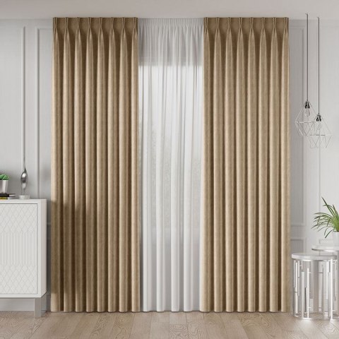 VELVET Tkanina dekoracyjna, wysokość 300cm, kolor 013 ciepły beżowy VELVET/TZP/013/000300/1