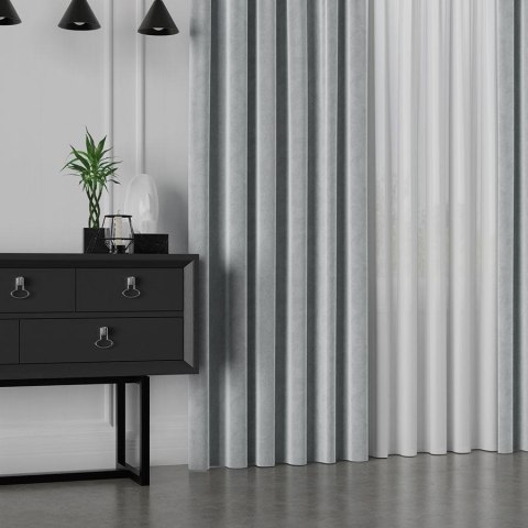 VELVET Tkanina dekoracyjna, wysokość 300cm, kolor 067 jasny szary VELVET/TZP/067/000300/1