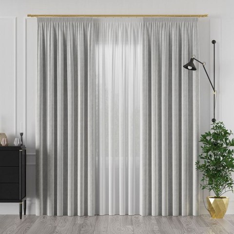 VELVET Tkanina dekoracyjna, wysokość 300cm, kolor 073 jasny szary VELVET/TZP/073/000300/1