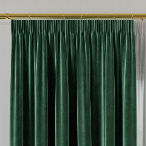 VELVET Tkanina dekoracyjna, wysokość 300cm, kolor 094 butelkowy zielony VELVET/TZP/094/000300/1