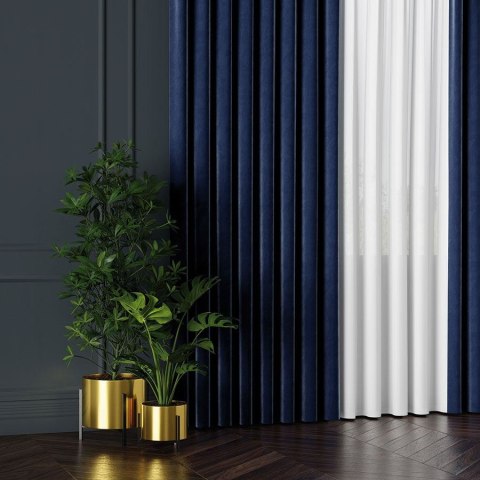 VELVET Tkanina dekoracyjna, wysokość 300cm, kolor 109 granatowy VELVET/TZP/109/000300/1