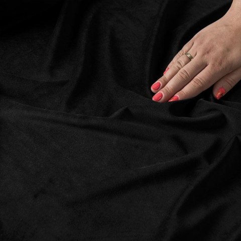 VELVET Tkanina dekoracyjna, wysokość 300cm, kolor 111 czarny VELVET/TZP/111/000300/1