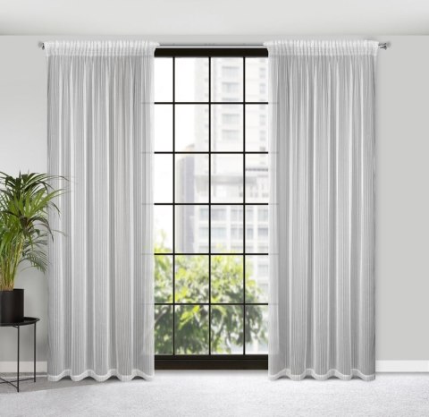 FIRANA GOTOWA NOELIA NA TAŚMIE 140X270 CM BIAŁY