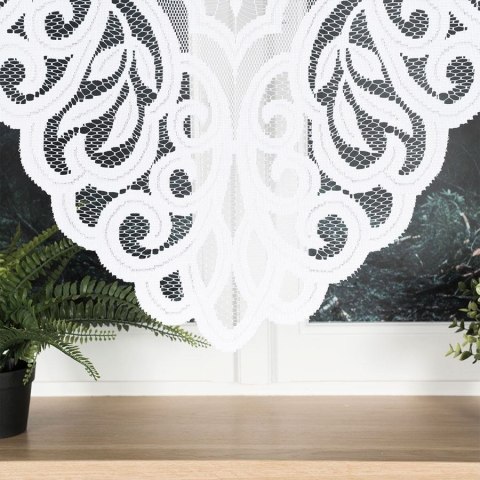 Firanka gotowa żakardowa ROZALIA rozmiar 160x250 cm kolor biały