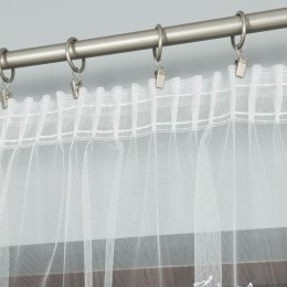 Firanka haftowana ze wzorem po całości, wysokość 250cm, kolor 001 biały 908969/000/001/000250/1