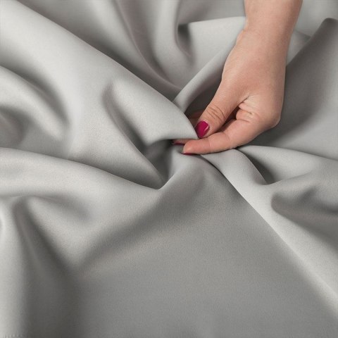 GRETA Tkanina dekoracyjna typu blackout, wysokość 320cm, kolor 012 jasny szary 004204/TDP/012/000320/1