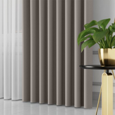 GRETA Tkanina dekoracyjna typu blackout, wysokość 320cm, kolor 013 chłodny szary 004204/TDP/013/000320/1