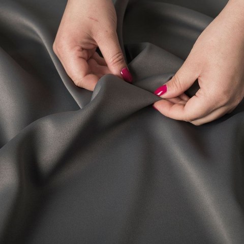 GRETA Tkanina dekoracyjna typu blackout, wysokość 320cm, kolor 014 grafitowy 004204/TDP/014/000320/1