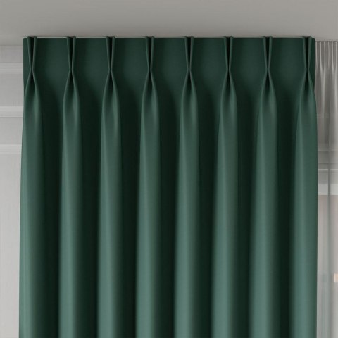 GRETA Tkanina dekoracyjna typu blackout, wysokość 320cm, kolor 017 butelkowy zielony 004204/TDP/017/000320/1