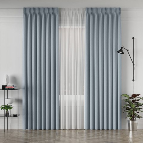 LISA Tkanina dekoracyjna, wysokość 300cm, kolor 017 jasny niebieski 004150/TDP/017/000300/1