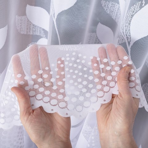 Firanka gotowa żakardowa MARTYNA 200x250 cm kolor biały