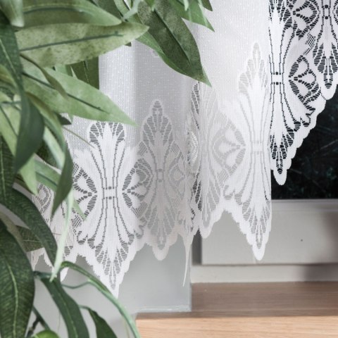 Firanka gotowa żakardowa EMILIA rozmiar 160x340 cm kolor biały
