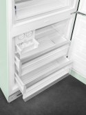 Pastelowo zielona lodówka Smeg FAB38RPG5
