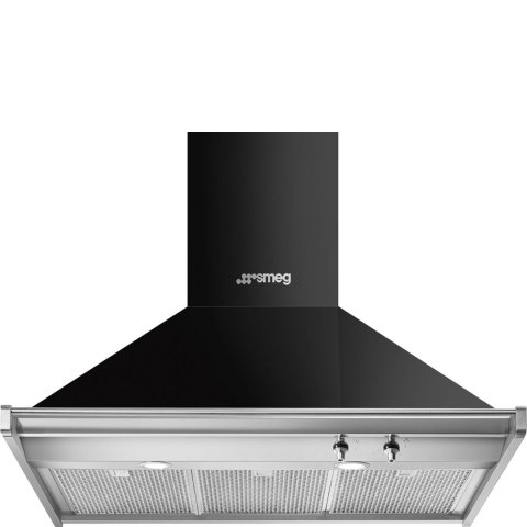 Okap przyścienny Smeg KD90HNE Classica, czarny Okap przyścienny Smeg KD90HNE Classica, czarny